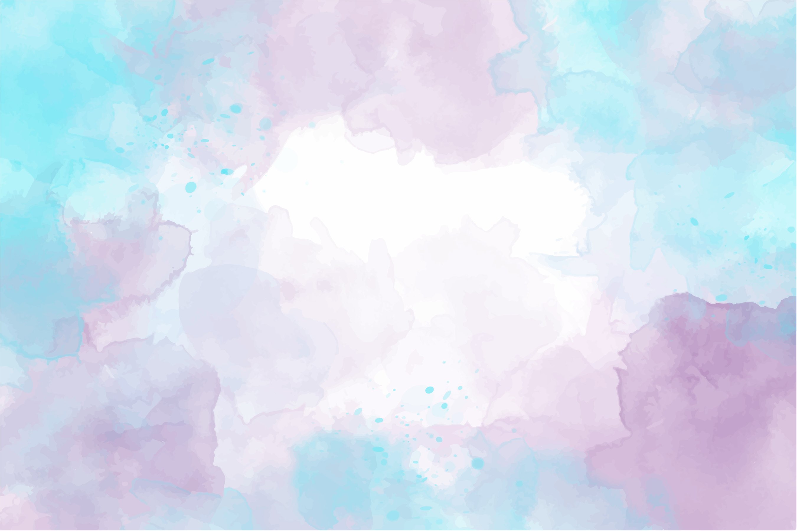 Abstract fantasy unicorn pastel of stain splash watercolor background